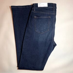 LOFT Curvy Mid Rise Bootcut Dark Wash Jeans Size 0